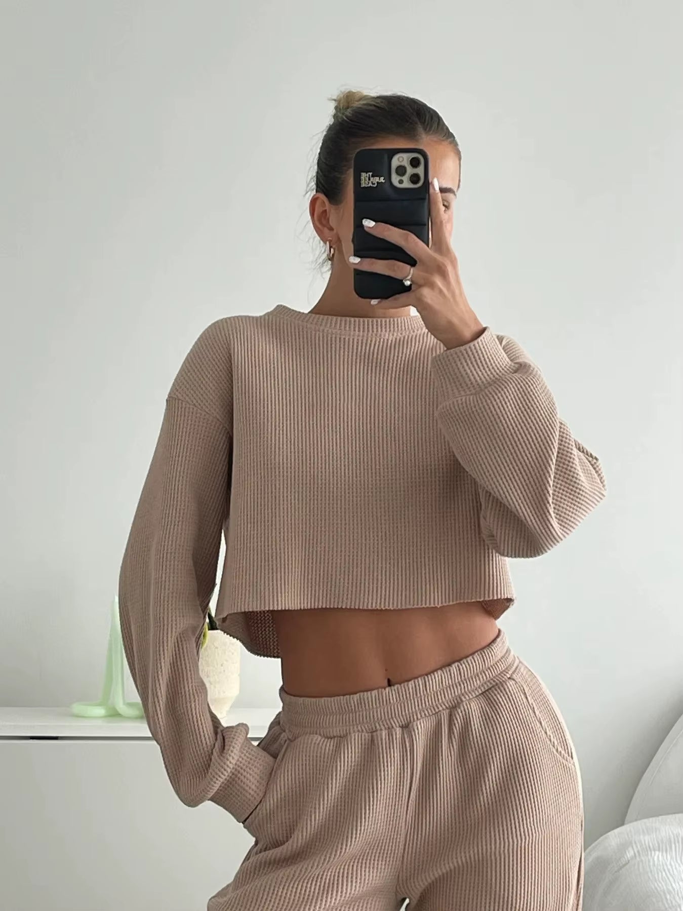 2024 Hot Selling Women'S Spring and Summer New Casual Sweater Set Two-Piece Women'S Trousers Set Sets for Women 2 Pieces