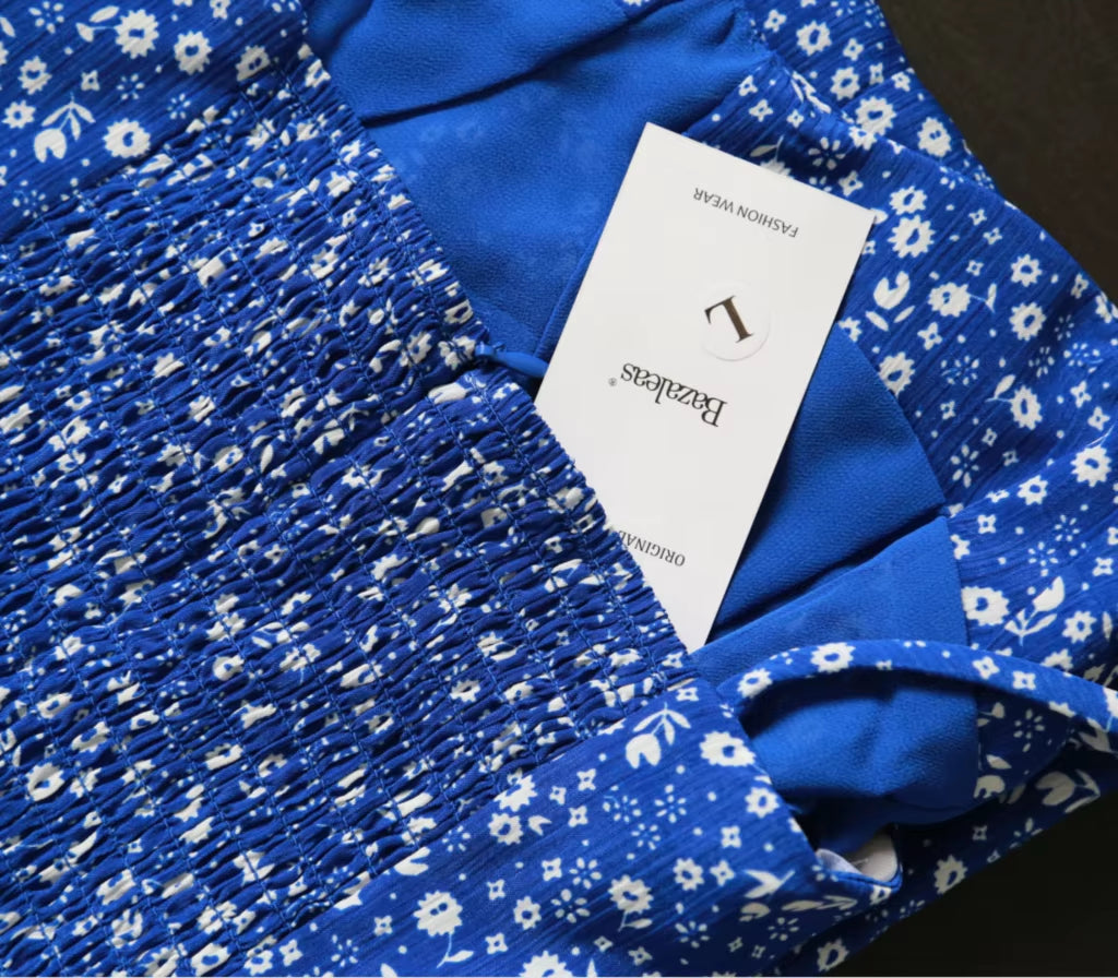 2025 Women Summer Spaghetti Strap Midi Dressweanavy Floral Print Dres Sexy Split Vestidos Global