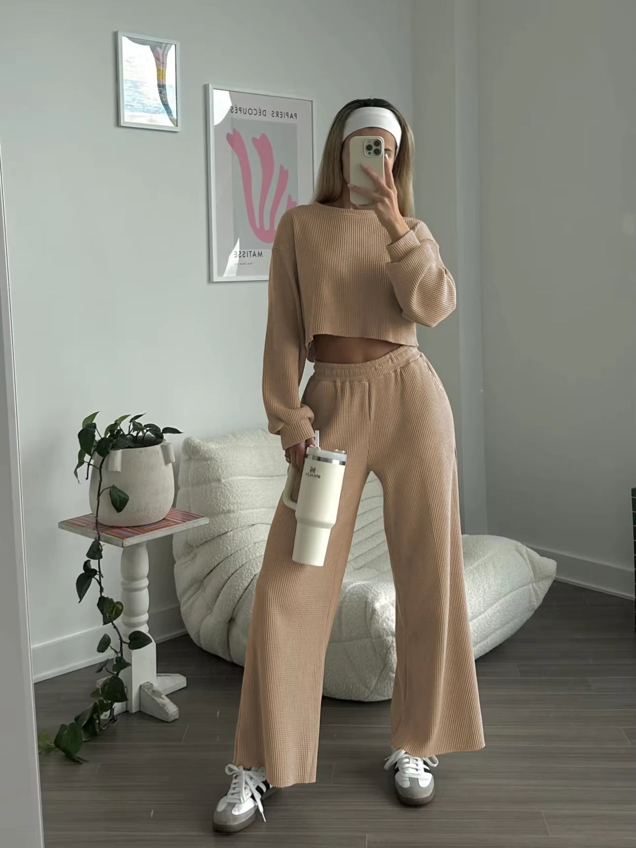 2024 Hot Selling Women'S Spring and Summer New Casual Sweater Set Two-Piece Women'S Trousers Set Sets for Women 2 Pieces