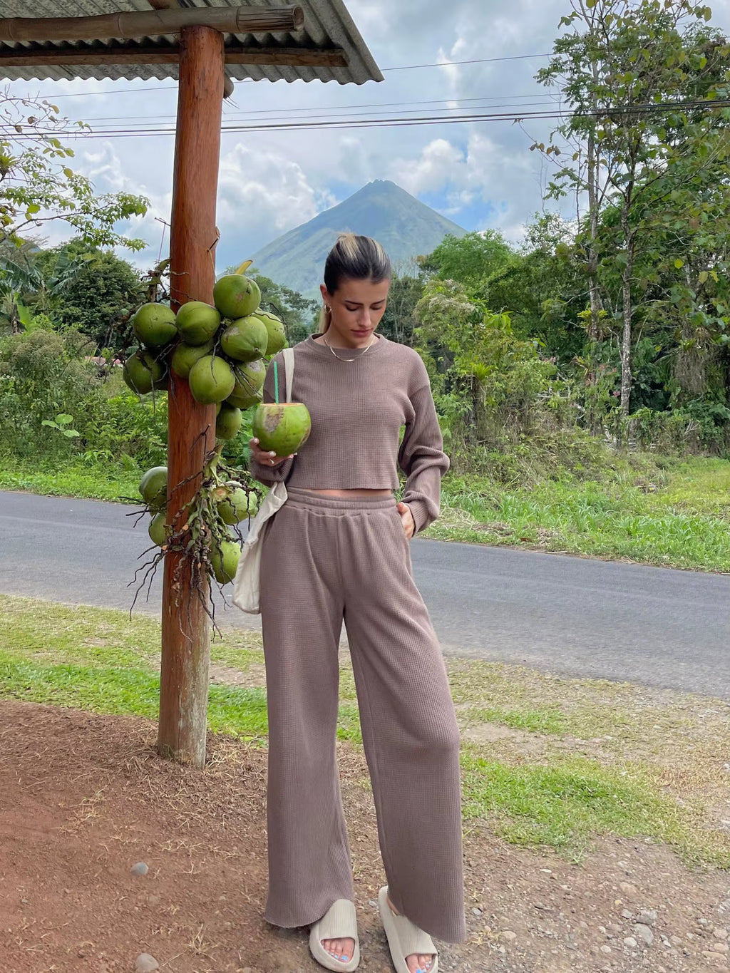 2024 Hot Selling Women'S Spring and Summer New Casual Sweater Set Two-Piece Women'S Trousers Set Sets for Women 2 Pieces