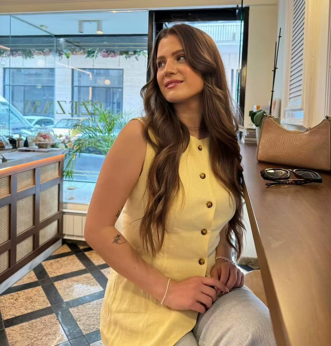 2024 Summer Women'S Suit Female O-Neck Sleeveless Long Vest + Mini Shorts Sets for Women 2 Pieces Lady Elegant Outfits