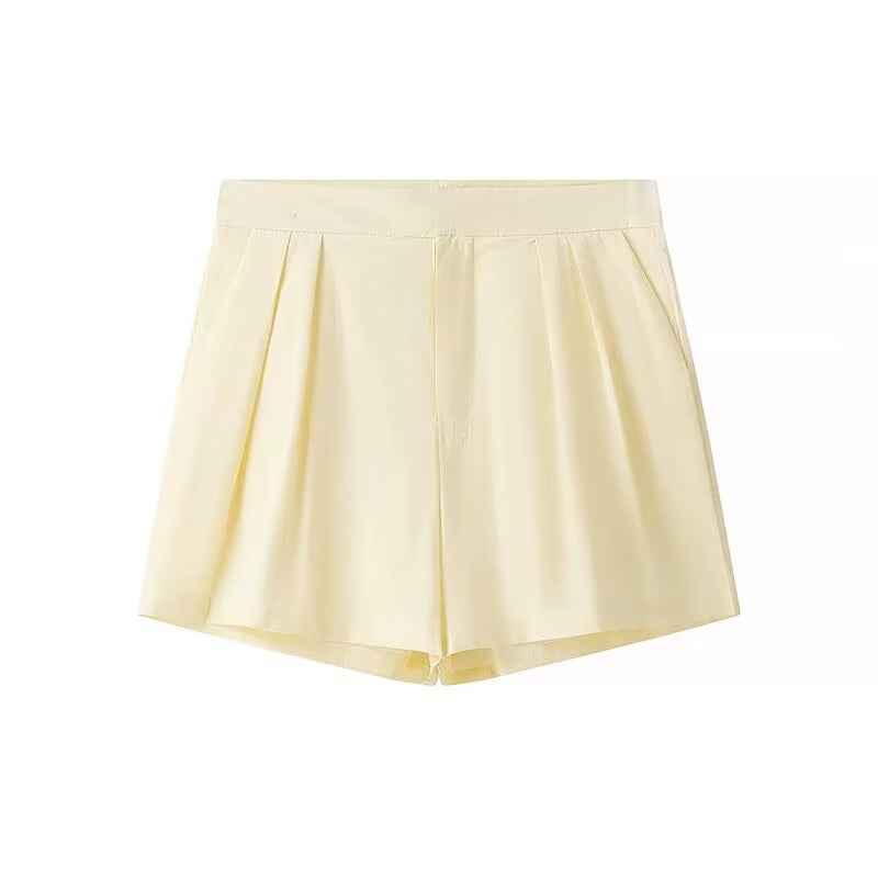 2024 Summer Women'S Suit Female O-Neck Sleeveless Long Vest + Mini Shorts Sets for Women 2 Pieces Lady Elegant Outfits