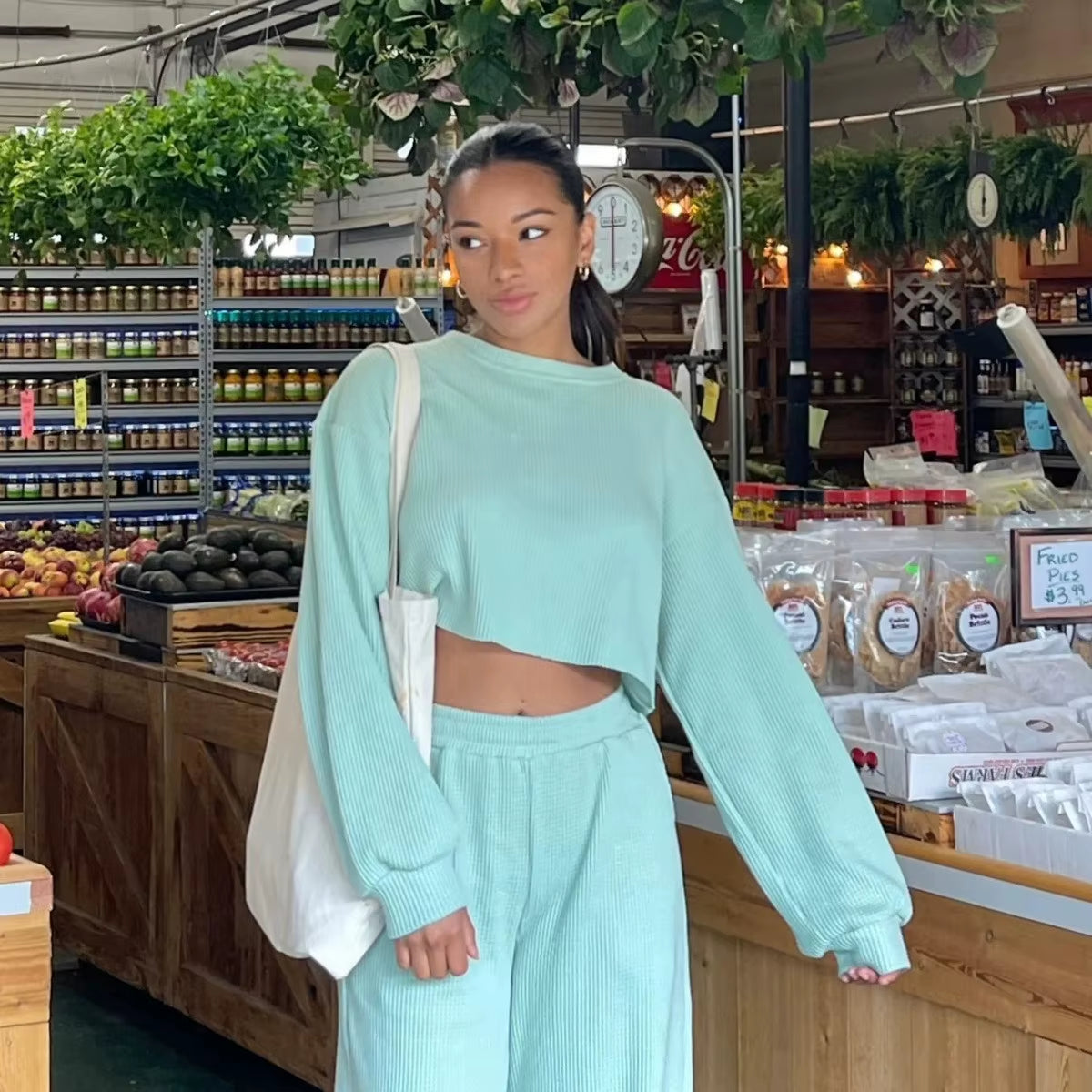 2024 Hot Selling Women'S Spring and Summer New Casual Sweater Set Two-Piece Women'S Trousers Set Sets for Women 2 Pieces